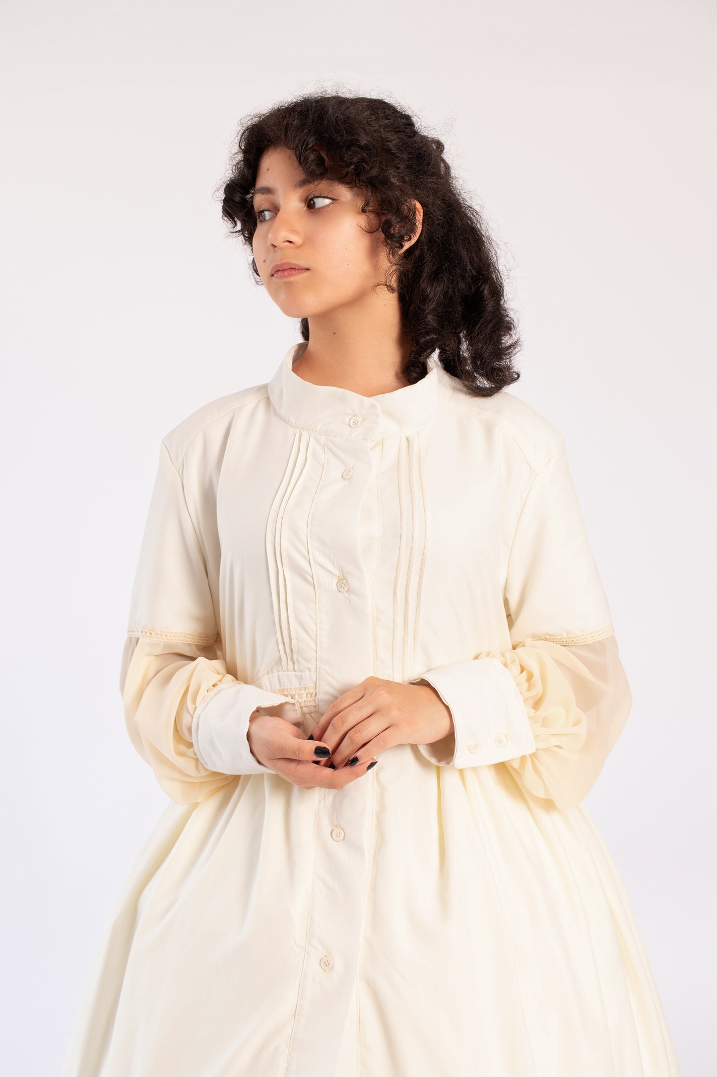 Cream Long Underdress