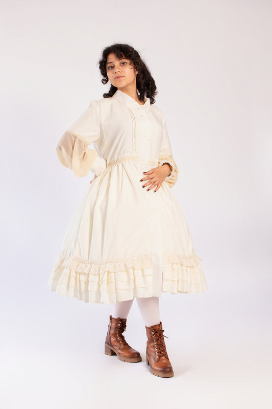 Cream Long Underdress