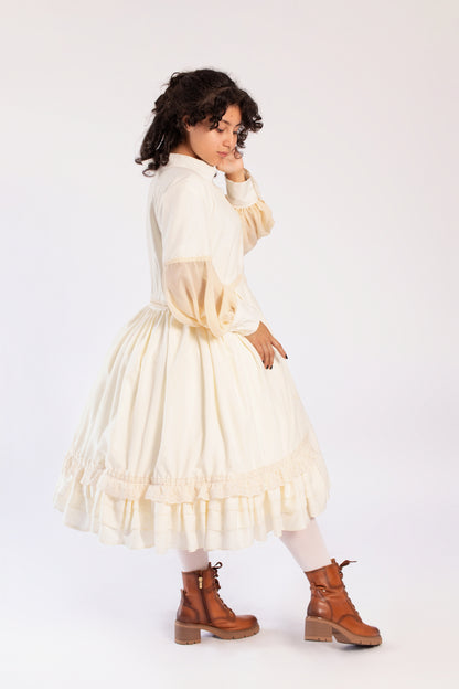 Cream Long Underdress